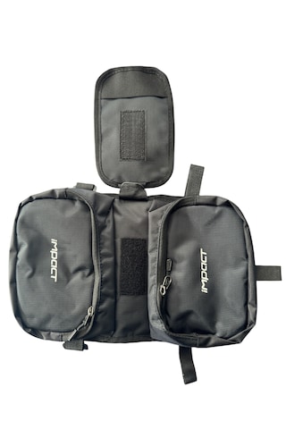 Impact Kambal Telefon Bölmeli Bisiklet Kadro Üstü Çanta Siyah