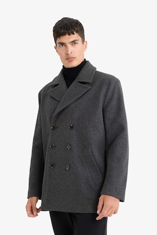 Defacto Slim Fit Dar Kesim Düğmeli Cepli Astarlı Kaşe Kaban Parka D1521ax25wnar198 Antrasit-ar198