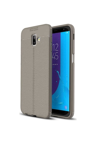 Samsung Uyumlu Galaxy J6 Plus Kılıf Zore Niss Silikon Kapak Gri