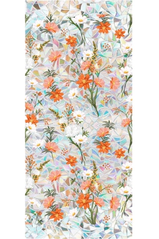 Suntek Gizlilik Pencere Filmi Çiçekli Lekeli Yapışkan Statik