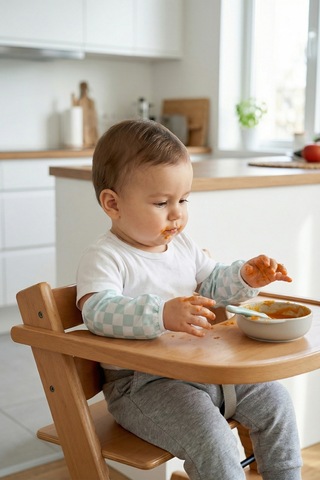 Sıvı Geçirmez Lastikli Bebek Mama Beslenme Kolluğu Seti Çocuk Aktivite Etkinlik Kol Kılıfı D.Yeşil