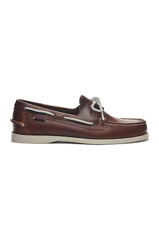 Sebago Docksides Portland Waxed Erkek Deri Ayakkabı Kahverengi