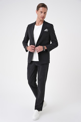 Slim Fit Torba Cep Spandex Karışımlı Casual Siyah Ceket C 714 Siyah