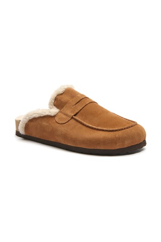 Comfortfusse Snug-pl - Erkek Ortopedik Deri Sabo Terlik Taba Süet Deri