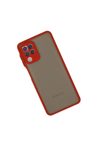 Samsung Galaxy A22 Kılıf Montreal Silikon Kapak - Kırmızı Kirmizi