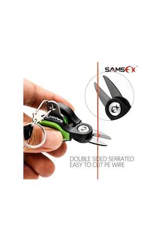 Elmpaly Mini Paslanmaz Çelik Balıkçılık Seti Blue 1 Makas Ve 1 Olta İpi Saklayıcı Pil Yok