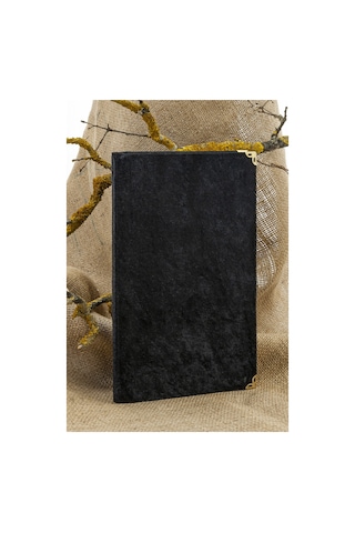 25 Adet - İsme Özel Kadife Kaplı Yasin Kitabı - Mevlüt Hediyesi - Çanta Boy - 128 Sayfa - Siyah Siyah