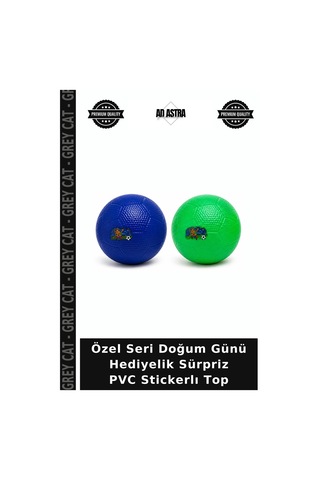 Özel Seri Doğum Günü Hediyelik Sürpriz Pvc Stickerlı Top
