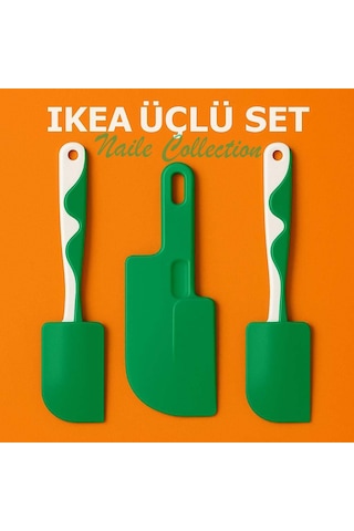 Ikea 3 Lü Set Spatula Yeşil Şık Ve Pratik Yeşil