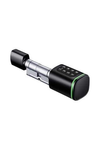 Ttlock Akıllı Kapı Kilidi Elektronik Silindir Şifreli Kartlı Mobil App Bluetooth Smart Lock Siyah