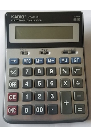 Kadio Kd-6118 12 Haneli Büyük Boy Hesap Makinesi Diğer