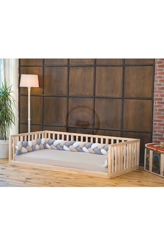 Wood And Montessori Montessori Doğal Ahşap Karyola Kanepe Model MKM20231-00005