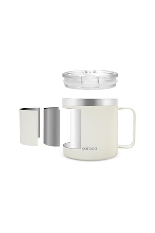 Karaca Thermal Çelik Mug 420 Ml Krem