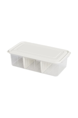 Dünya Dp-07417-102 Şeffaf Buzdolabı Organizeri 6 Lt - Kapaklı 3 Bölmeli 373x193x110 Mm- 24'li Paket