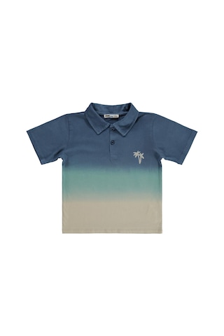 Civil Boys Batik Renk Geçişli Polo Yaka 2-5 Yaş Tişört - Yeşil Petrol
