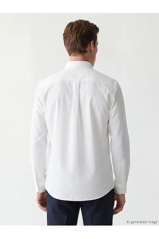 Lc Waikiki Beyaz Regular Fit Gabardin Erkek Gömlek