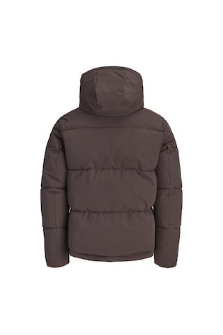 Jack & Jones Jjgalaxy Erkek Şişme Mont Puffer Ceket Günlük Rahat Kahverengi