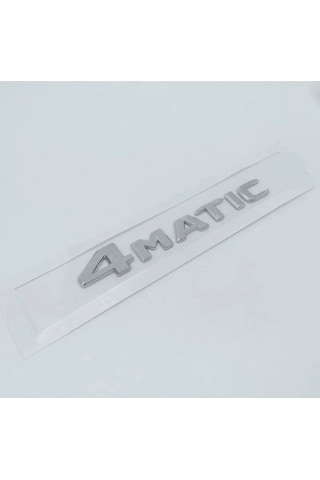 4 Matıc Bagaj Arma Yazı Logo Sticker Abs Krom Universal A Kalite
