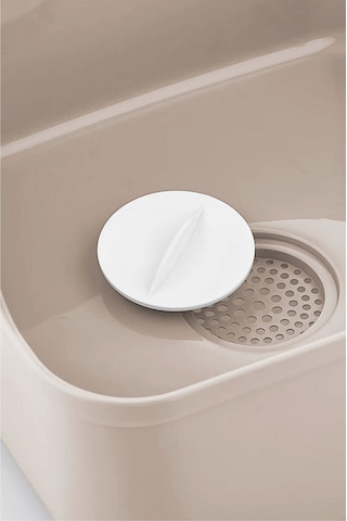 Pratik Lavabo Süzgeci 9 Lt / Koyu Krem Krem