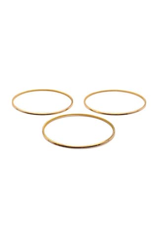 Agakulche 30 Gr 22 Ayar 3'lü Ajda Kanal Altın Bilezik