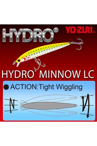 Yo-zuri Hydro Minnow Lc F 150mm 6" Siyah Gümüş