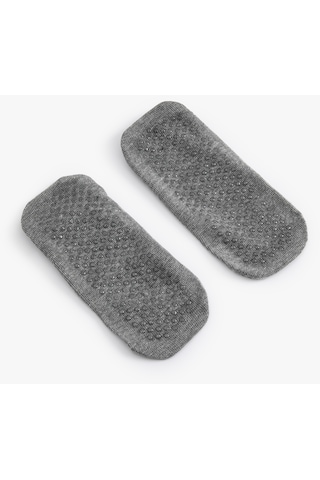 Koton Spor Yoga Çorabı Çapraz İpli Gri 4sak80185aa Gri