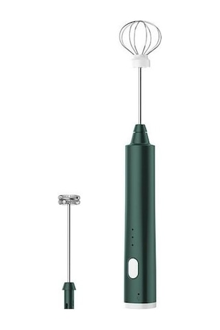 Dinosaurs Mixer Kahve Süt,kahve Köpürtücü Karıştırıcı Şarj Edilebilir Ahşap