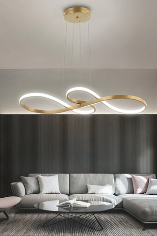 Yol Modern Sarkıt Mutfak, Balkon Led Avize - Kumandalı / Gold Eskitme GOLD ESKİTME