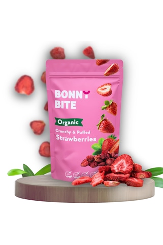 Bonny Bite Kurutulmuş Çıtır Çilek Atıştırmalığı 18 G