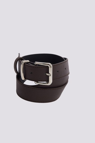 Tudors Kadın 110cm Gümüş Tokalı Kahverengi Kadın Kemer -51486