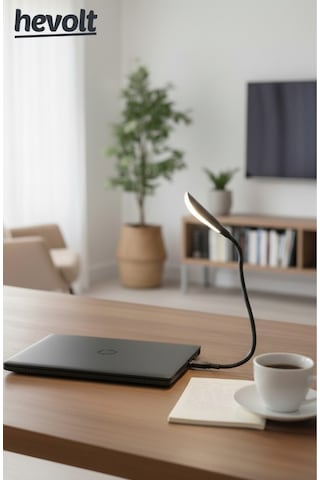 Dokunmatik Usb Led Çalışma Kitap Okuma Işığı Pc Laptop Gece Lambası 3 Seviye Işık Siyah Çok Renkli