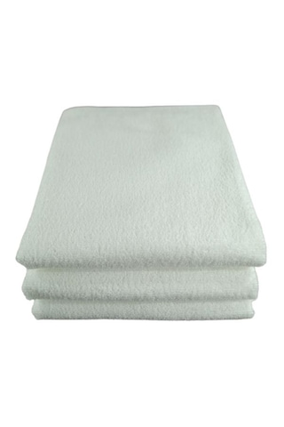 3 Adet Saç Boyası Tutmayan Mikrofiber El Yüz Kuaför Spor Havlusu Beyaz