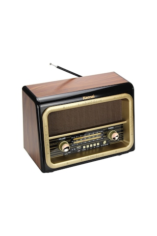 Kemai Md-1911Bt Şarjlı Nostaljik Bluetooth Fm Radyo Usb Sd Mp3