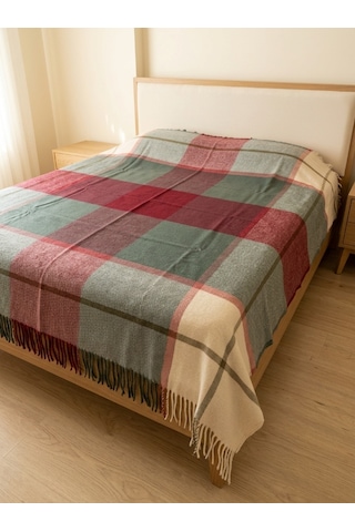 Gençev Home %100 Saf Yün Scotch Battal Boy Battaniye 200x220 (453112122)