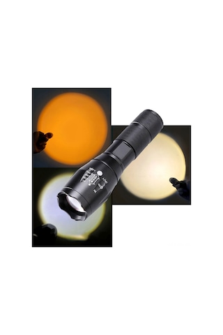 Dofolink Fotoğrafçılık Ve Canlı Yayın Için 4 Renk Sarı, Turuncu, Mavi, Pembe Led Feneri - Uzatılabilir Odaklama, 1000 Lumens, 5 Seviye Aydınlatma Siyah