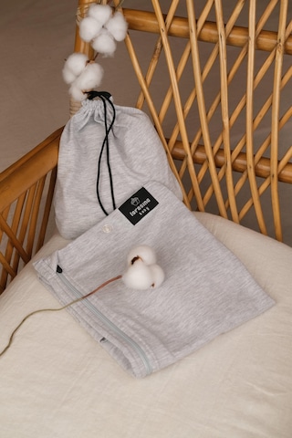 Pamuklu Puset Bebek Arabası Ve Emzirme Örtüsü Açık Gri