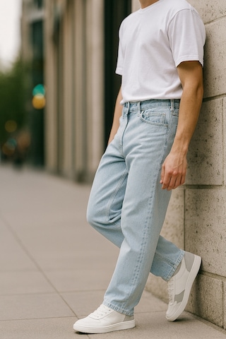 Cedy Denim Yüksek Kalite Baggy Fit Jean Leon Yüksek Bel Bol Kesim Kot Pantolon C352 Çok Renkli