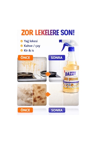 Leke Çıkarıcı Ve Genel Temizleyici 500 Ml Çok Amaçlı Güçlü Temizlik Spreyi