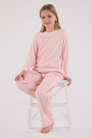 U.S. Polo Assn. U.s. Polo Assn Kız Çocuk Pembe Eşofman Takımı Us2328-c-v2 Pembe