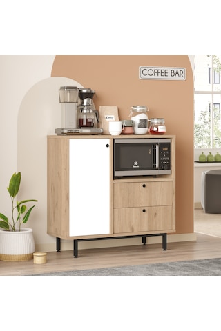 Mocha Kahve Köşesi Çok Amaçlı Dolap Mutfak Dolabı Ma1-sw