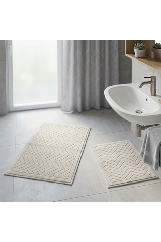 Elsim Home Zigzag Paspas Seti Vizon