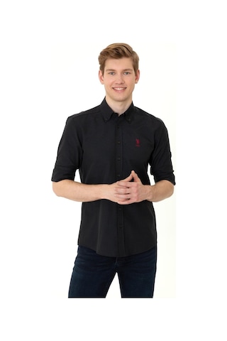 U.S. Polo Assn. Erkek Dokuma Gömlek Lacivert