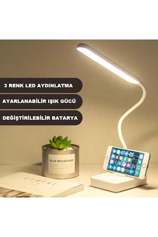 Ledli Dokunmatik Masa Lambası 3 Kademeli Akrobat Şarjlı Ve Usb Ma