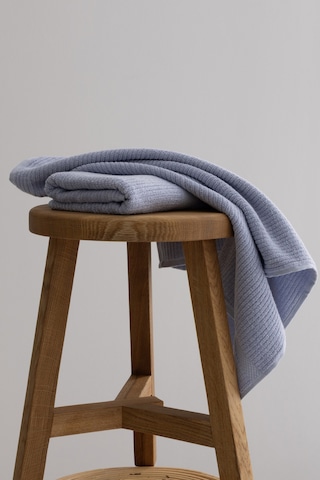 Ivory Mavi Fitilli Mikro Fiber %100 Pamuk 2li El Yüz Havlusu Seti Mavi