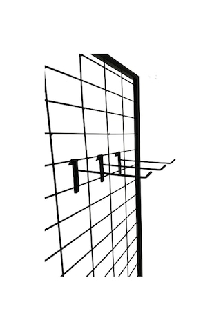 40 Adet 30 Cm Siyah Tel Pano Kancası, Aksesuar Kancası Siyah