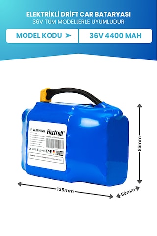 Drift Car Bataryası 36v 4.400mah Standart Kapasite