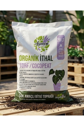 20 Litre Organik İthal Çok Amaçlı Bitki Toprağı - Çiçek, Sebze