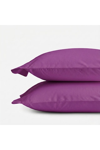 Prime Sleeks %100 Pamuk Yastık Kılıfı 2 Adet - Mor - 50x70cm Mor