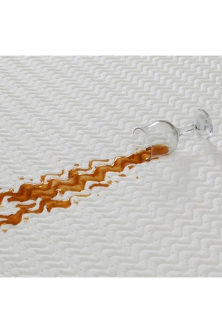 Kapitoneli Sıvı Geçirmez Kaliteli Yatak Koruyucu Fıttedli Alez Beyaz