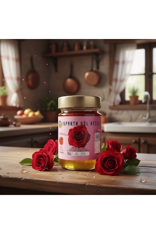 400 Gr %65 Meyveli Doğal Isparta Gül Reçeli